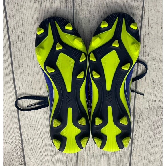 Blue Adidas Boy Girl Soccer Cleats Shoes, Size Youth 1.5 - Picture 4 of 4